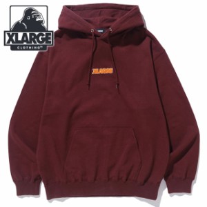 【SALE】エクストララージ XLARGE メンズ シェニール スタンダードロゴ フーデッドスウェットシャツ [101234012009 HO23] CHENILLE STAND