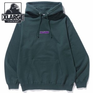 【SALE】エクストララージ XLARGE メンズ シェニール スタンダードロゴ フーデッドスウェットシャツ [101234012009 HO23] CHENILLE STAND