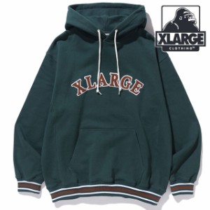 【30％OFF／SALE】【SALE】エクストララージ XLARGE メンズ ストライプドリブ フーデッドスウェットシャツ [101234012006 HO23] STRIPED 