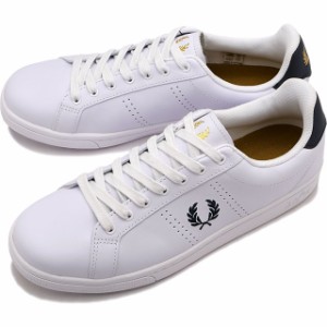 フレッドペリー FREDPERRY メンズ スニーカー B721レザー [B6312-567 FW23Q4] B721 LEATHER 靴 ローカット WHITE/NAVY