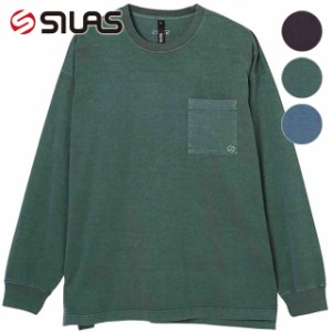 【40％OFF／SALE】サイラス SILAS メンズ ガーメント ダイド ポケット ロングスリーブTシャツ [110234011004 FW23WINTER] GARMENT DYED P