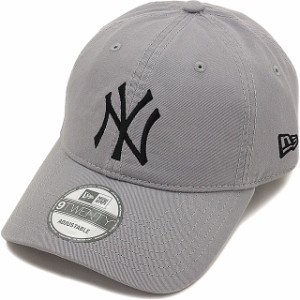 ニューエラ ニューヨーク・ヤンキース NEWERA メンズ・レディース 9TWENTY Cloth Strap Washed Cotton GRY/BLK CAP [13562179]