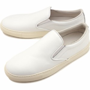 ヨーク YOAK メンズ リリー スムース LILY SMOOTH レザー スリッポン スニーカー 日本製 靴 WHITE ホワイト系 [ SS19]