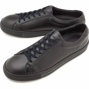 ヨーク YOAK メンズ スタンレー STANLEY レザースニーカー 日本製 靴 BLACK ブラック系 [ SS19]