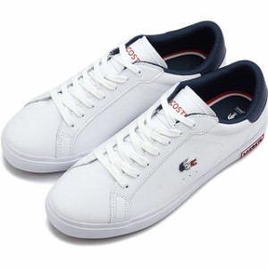 ラコステ LACOSTE パワーコート レディース スニーカー [43SFA0030-407 SF00303] W POWERCOURT TRI 22 1 WHT/NVY/RED 白 ホワイト系