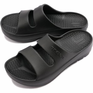 テリック TELIC リカバリーサンダル Wストラップ [ SS22] W-STRAP メンズ・レディース 厚底 スライドサンダル 疲労回復 Black 黒 ブラッ