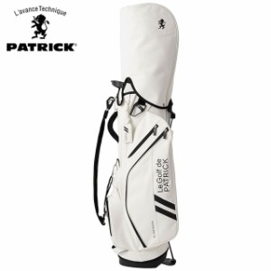 パトリック ゴルフ PATRICK GOLF キャディバッグ [222-610 SS23] CADDIE BAG メンズ・レディース 9型 スタンド WHT 白 ホワイト系