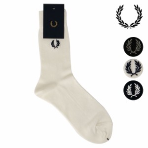 フレッドペリー FRED PERRY エンブロイダード ソックス [F19995 SS23] EMBROIDERED SOCKS メンズ・レディース 靴下 ギフト クルーソック