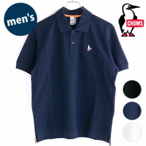 チャムス CHUMS メンズ ブービーポロシャツ [CH02-1190 SS23] M Booby Polo Shirt トップス 半袖 アウトドア 鹿の子素材【メール便可】