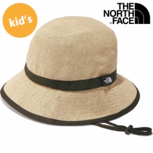 ザ ノースフェイス THE NORTH FACE キッズハイクハット [NNJ02308-BE SS23] Kids' HIKE Hat 男の子・女の子 TNF 子供用 麦わら帽子 ウォ