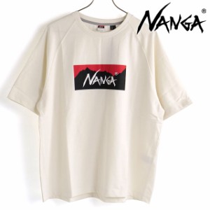 ナンガ NANGA メンズ エコハイブリッドボックスロゴルーズフィットTシャツ [NW2311-1G209 SS23] ECO HYBRID BOX LOGO LOOSE FIT TEE トッ