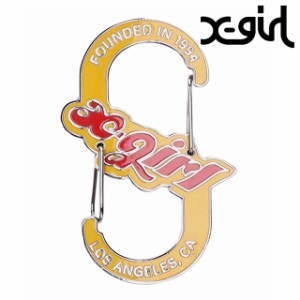 エックスガール X-girl レディース チャビーロゴ カラビナ [105232054008 SU23] CHUBBY LOGO CARABINER XGIRL キーホルダー フック アク