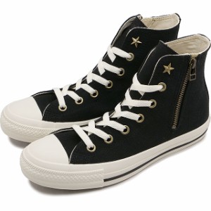 コンバース CONVERSE レディース スニーカー オールスター AG Z ハイカット [31311160 SS24] ALL STAR AG Z HI 靴 サイドジップ BLACK