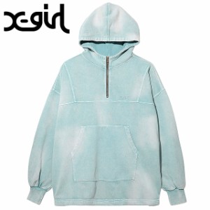 エックスガール X-girl レディース スウェット アノラックパーカー [105241012012 SS24] SWEAT ANORAK PARKA xgirl トップス フーディー 