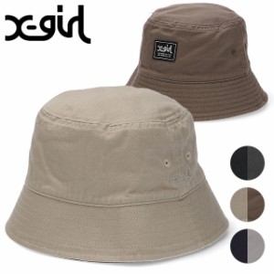 エックスガール X-girl レディース リバーシブル バケットハット [105241051009 SS24] REVERSIBLE BUCKET HAT xgirl 帽子 フリーサイズ 