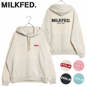 ミルクフェド MILKFED. レディース ベーシックスウェットフーディー [103241012007 SS24] BASIC SWEAT HOODIE トップス パーカー【e】