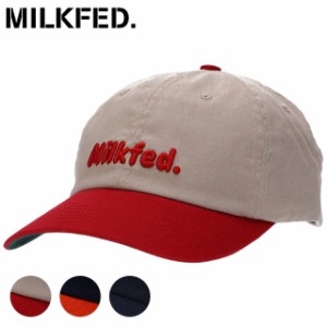ミルクフェド MILKFED. レディース ツイルロゴキャップ [103241051002 SS24] TWILL LOGO CAP 帽子 フリーサイズ