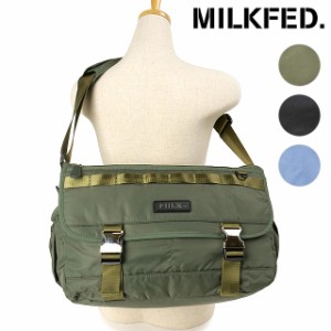 ミルクフェド MILKFED. ロゴプレート メッセンジャーバッグ [103241053006 SS24] LOGO PLATE MESSENGER BAG メンズ・レディース 鞄 ショ