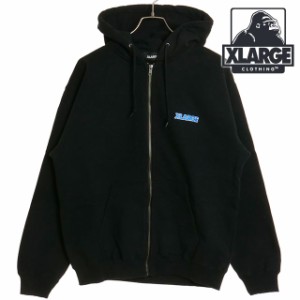 エクストララージ XLARGE メンズ スタンダードロゴ ジップフーデッドスウェットシャツ [101241012001 SS24] STANDARD LOGO ZIP HOODED SW