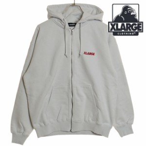 エクストララージ XLARGE メンズ スタンダードロゴ ジップフーデッドスウェットシャツ [101241012001 SS24] STANDARD LOGO ZIP HOODED SW