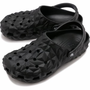 クロックス crocs メンズ クラシック ジオメトリック クロッグ [209563-001 SS24] Classic Geometric Clog EVAサンダル Black