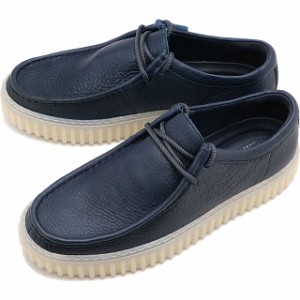 【30％OFF／SALE】クラークス Clarks メンズ トーヒルロー [26176216 SS24] Torhill Lo 靴 モカシンシューズ ネイビーレザー【e】【ts】