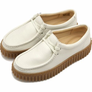 【30％OFF／SALE】クラークス Clarks レディース トーヒルビー [26172085 SS24] Torhill Bee 靴 モカシンシューズ オフホワイトレザー【e