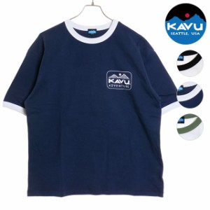 カブー KAVU メンズ アドベンチャー ロゴ リンガーTシャツ [19822014 SS24] Adventure Logo Ringer Tee トップス 半袖 クルーネック ショ