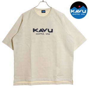 カブー KAVU メンズ ヘビーウェイトTシャツ [19821807 SS24] H/W Tee トップス 半袖 クルーネック ショートスリーブ Natural