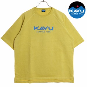 カブー KAVU メンズ ヘビーウェイトTシャツ [19821807 SS24] H/W Tee トップス 半袖 クルーネック ショートスリーブ Yellow
