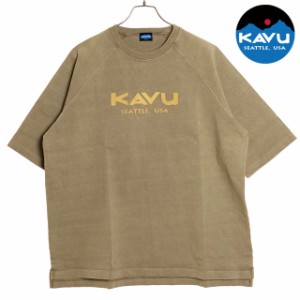カブー KAVU メンズ ヘビーウェイトTシャツ [19821807 SS24] H/W Tee トップス 半袖 クルーネック ショートスリーブ Brown