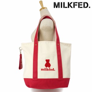 【コラボ】ミルクフェド MILKFED. レディース アコスタジオスペース キャンバストートバッグ [103241053009 SS24SPOT] MILKFED. AQO STUD