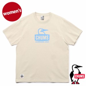 チャムス CHUMS レディース ブービーフェイスTシャツ [CH11-2278 SS24] Booby Face T-Shirt トップス 半袖 クルーネック コットンTee Gre