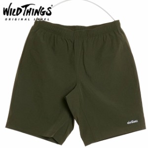 ワイルドシングス WILD THINGS メンズ ベースショーツ [WT24033AD SS24] BASE SHORTS ボトムス ハーフパンツ 撥水 ストレッチ OLIVE