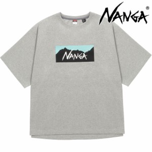 ナンガ NANGA メンズ エコハイブリッド ボックスロゴ ルーズフィットティー [NW2311-1G209 SS24] ECO HYBRID BOX LOGO LOOSE FIT TEE ト