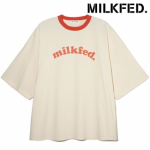 ミルクフェド MILKFED. レディース クーパー ビッグ ショートスリーブ トップ [103242013004 SU24] COOPER BIG S/S TOP トップス 半袖 ビ