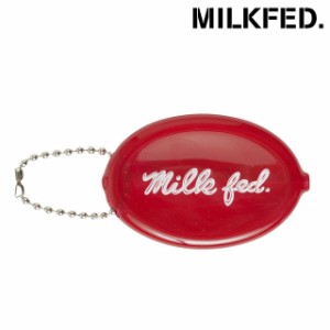 ミルクフェド MILKFED. レディース アイシングロゴ コインパース [103242054008 SU24] ICING LOGO COIN PURSE 小銭入れ コインケース RED