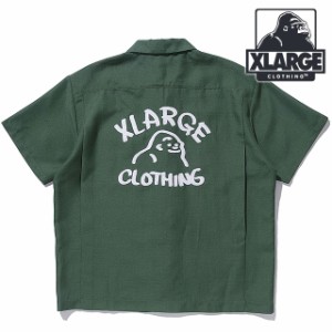 エクストララージ XLARGE メンズ ドローイング OG ショートスリーブ ワークシャツ [101242014002 SU24] DRAWING OG S/S WORK SHIRT x-lar