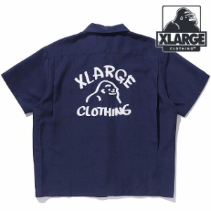 エクストララージ XLARGE メンズ ドローイング OG ショートスリーブ ワークシャツ [101242014002 SU24] DRAWING OG S/S WORK SHIRT x-lar