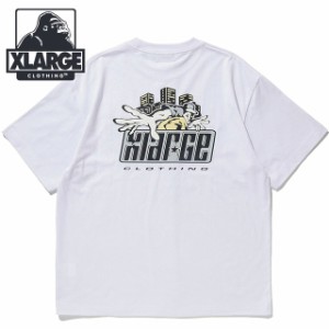 エクストララージ XLARGE メンズ ナイトライフストリート ショートスリーブTシャツ [101242011021 SU24] NIGHTLIFE STREET S/S TEE x-lar