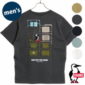 チャムス CHUMS メンズ キャンパークーラーポケットTシャツ [CH01-2360 SS24] Camper Cooler Pocket T-Shirt トップス 半袖 クルーネック