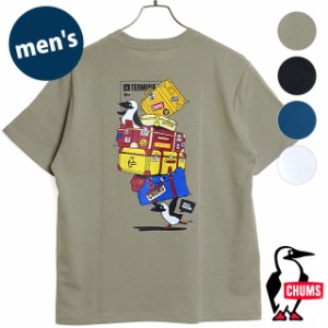 チャムス CHUMS メンズ チャムスバゲッジTシャツ [CH01-2371 SS24] CHUMS Baggage T-Shirt トップス 半袖 クルーネック コットンTee