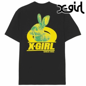 エックスガール X-girl レディース ツートーンラビット ショートスリーブティー [105241011022 SS24] TWO TONE RABBIT S/S TEE xgirl ト