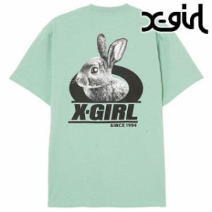 エックスガール X-girl レディース ツートーンラビット ショートスリーブティー [105241011022 SS24] TWO TONE RABBIT S/S TEE xgirl ト