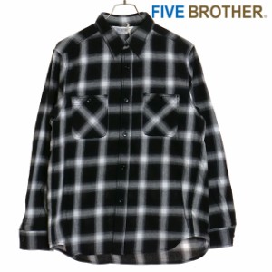 ファイブブラザー FIVE BROTHER メンズ ワークシャツ レギュラーフィット [152464O SS24] WORK SHIRTS（REGULAR） トップス 長袖 カジュ