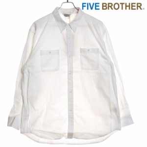 【SALE】ファイブブラザー FIVE BROTHER メンズ ワークシャツ ワイドフィット [152463S SS24] WORK SHIRTS（WIDE） トップス 長袖 カジュ