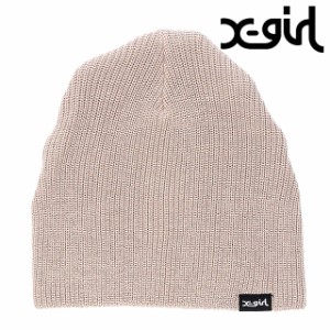 エックスガール X-girl レディース クールマックス ビーニー [105242051001 SU24] COOL MAX BEANIE 帽子 ワッチ ニット帽 ニットキャップ