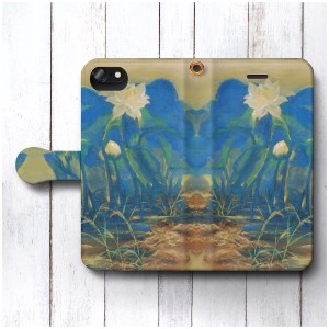 iPhone6sPlus ケース アンドロイド スマホケース 手帳型 絵画 全機種対応 ケース 人気 あいふぉん  川端龍子 花と鉋屑