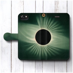スマホケース 手帳型 トルベロット 太陽の皆既日食 全機種対応 スマホカバー 人気 絵画 レザー 個性的 携帯ケース