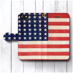 iPhone6sPlus ケース アンドロイド スマホケース 手帳型 絵画 全機種対応 ケース 人気 あいふぉん  アメリカ 星条旗 作者不明